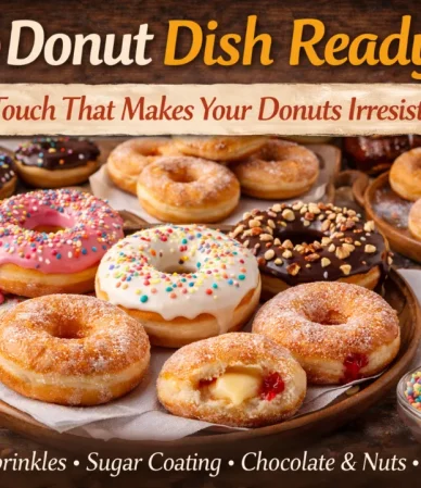 Donut Dish Ready Final Touch That Makes Your Donuts Irresistible